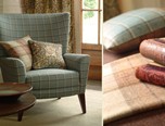 WILLIAM MORRIS WOODFORD CHECK FABRIC